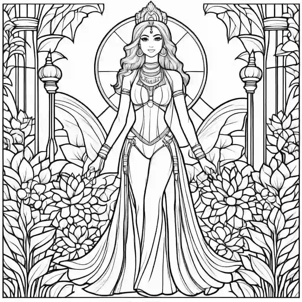 Nia coloring pages